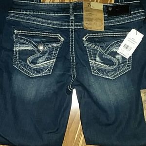 NWT Silver Aiko Fit straight Jean W29 L30